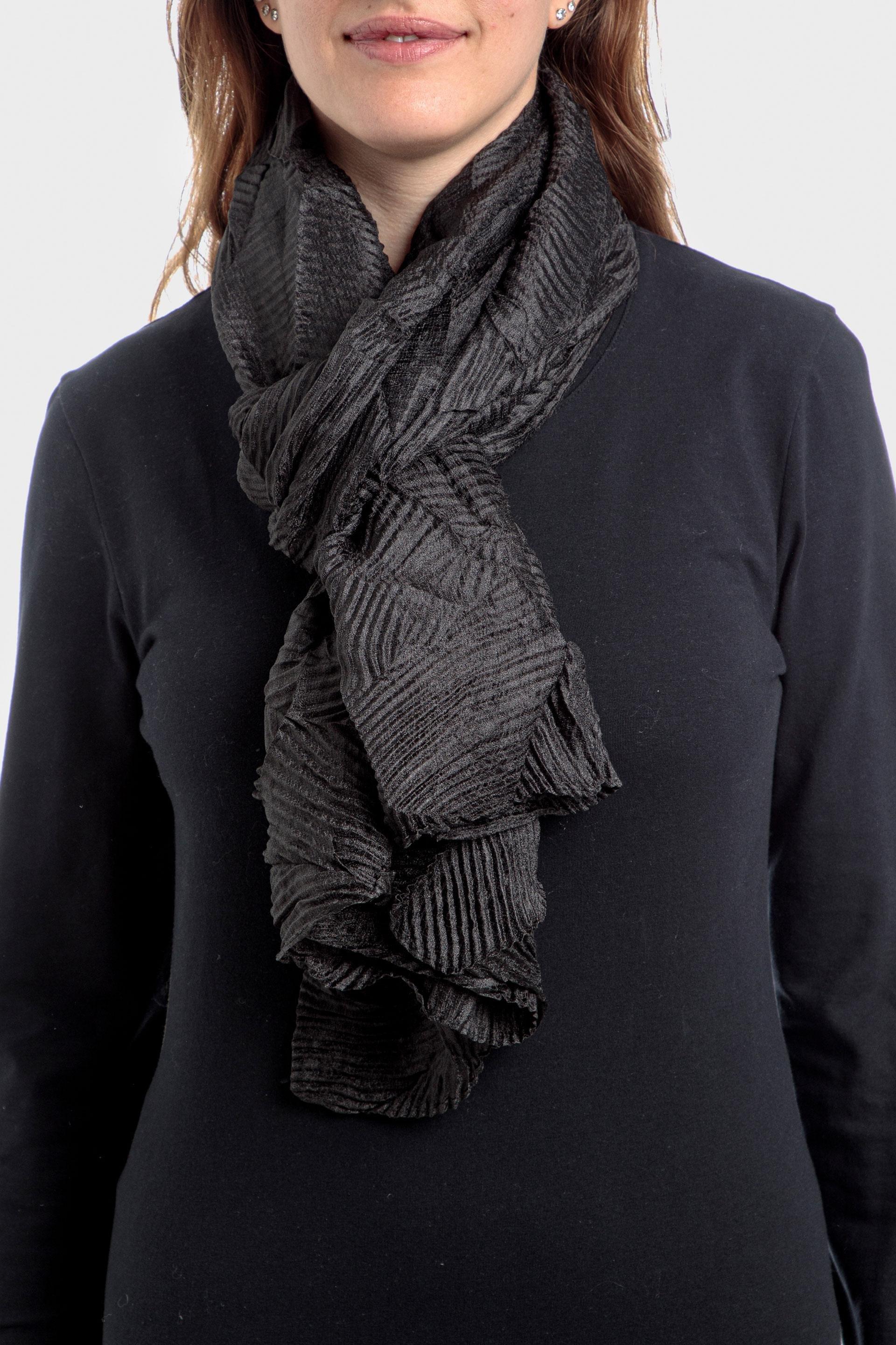Pleated pashmina, , large image number 0
