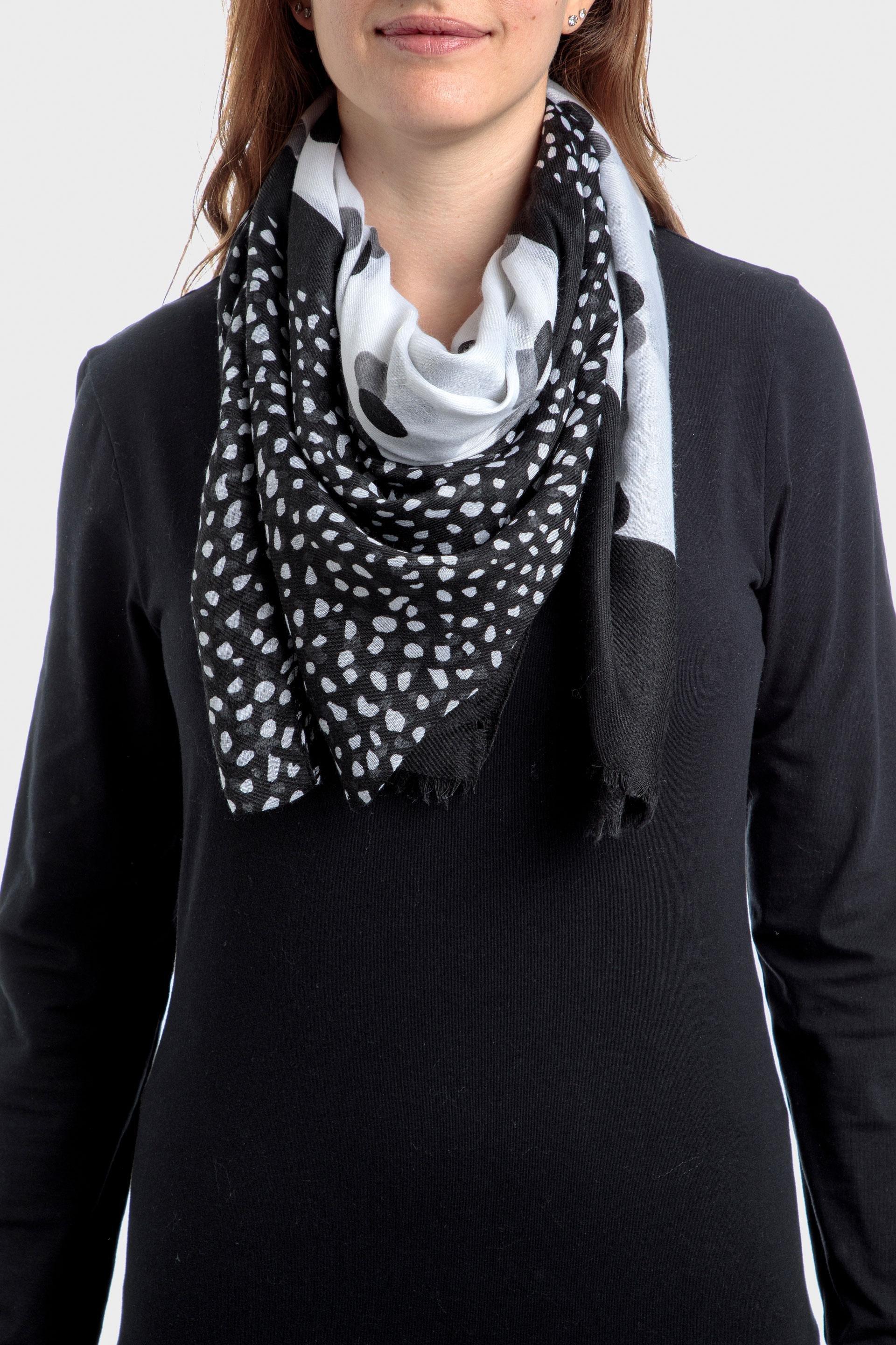 Black Polka Dot Pashmina, , large image number 0