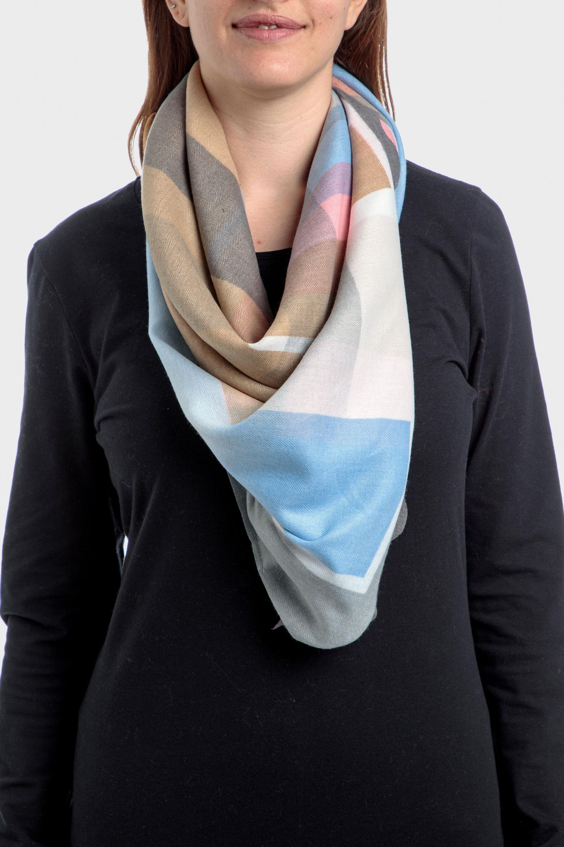 Checked pashmina, , large image number 0