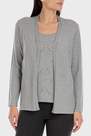 Grey Faux Knitted Twinset