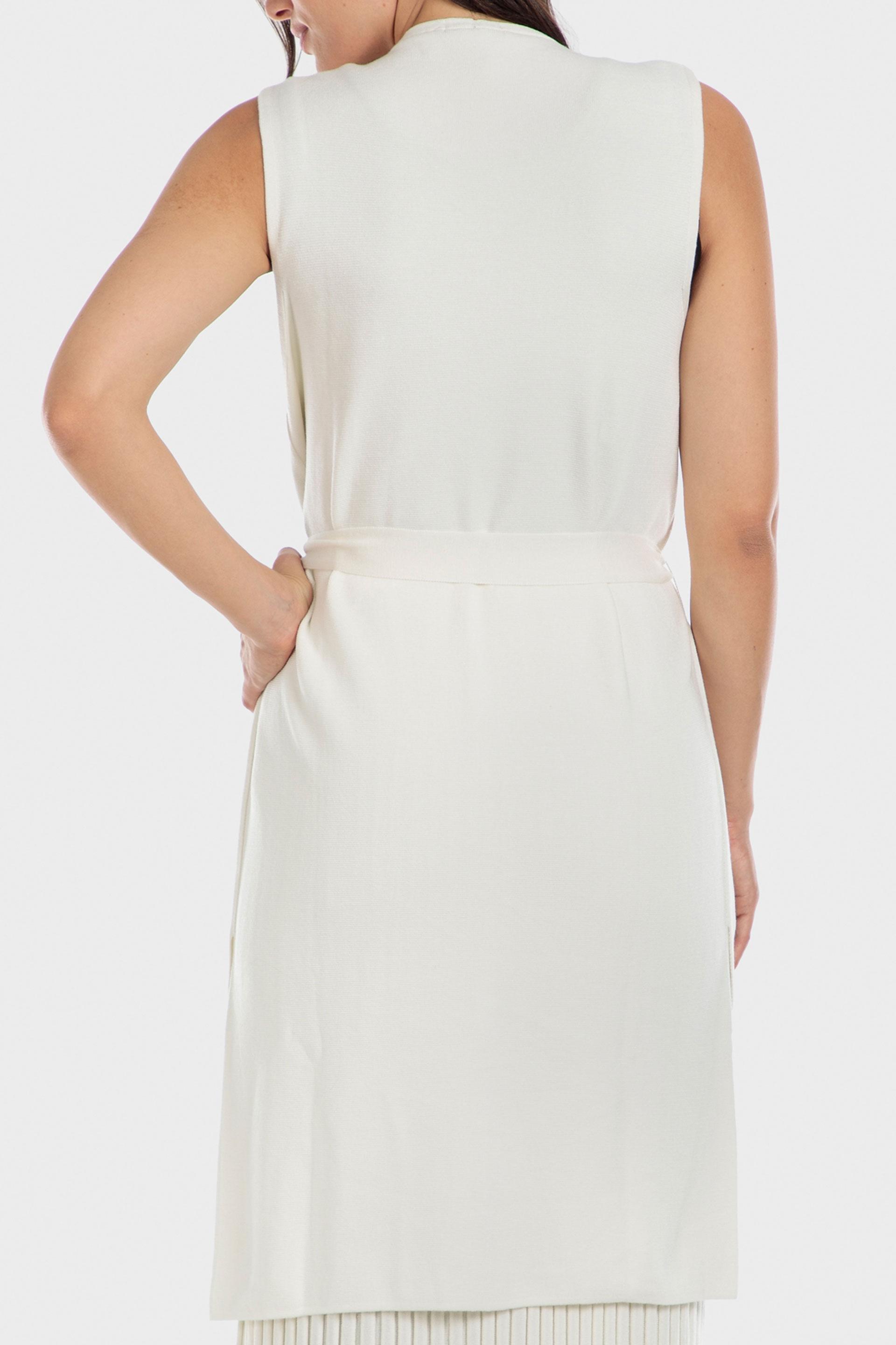 White Knitted Waistcoat, , large image number 2