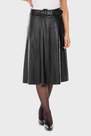 Punt Roma - Black Leather Skirt
