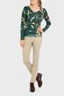 Punt Roma - Green Printed Sweater