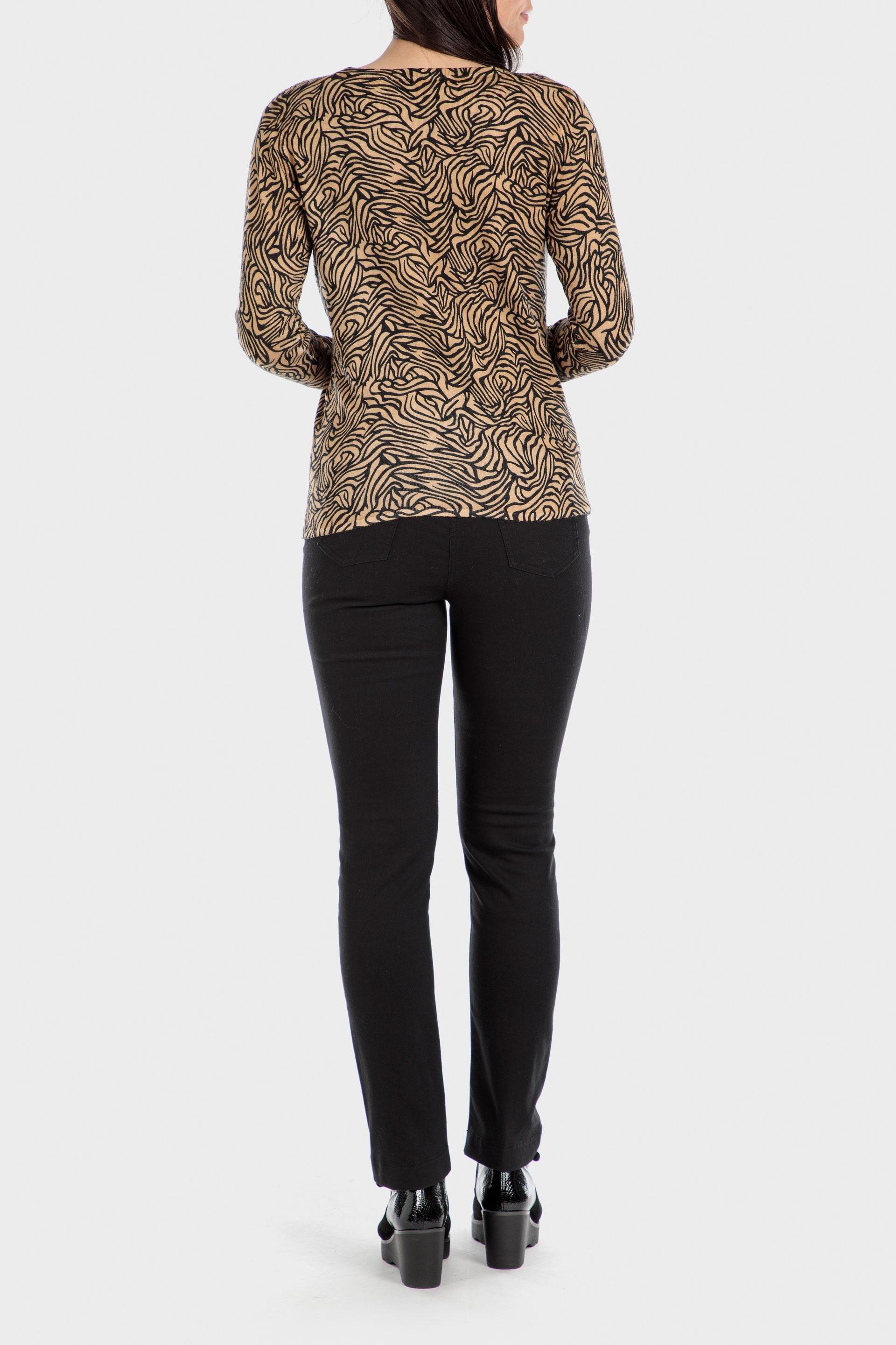 Camel Printed Sweater, , large image number 3