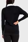 Punt Roma - Black Sweater With Faux Shirt