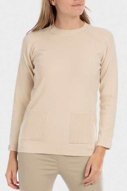 Punt Roma - Pink Pockets Sweater