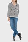 Punt Roma - Grey Sweater With Faux Shirt
