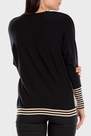 Punt Roma - Black Intarsia Studded Sweater