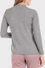 Punt Roma - Grey Basic Semi Turtleneck Sweater