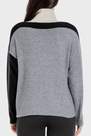 Punt Roma - Grey Intarsia Sweater