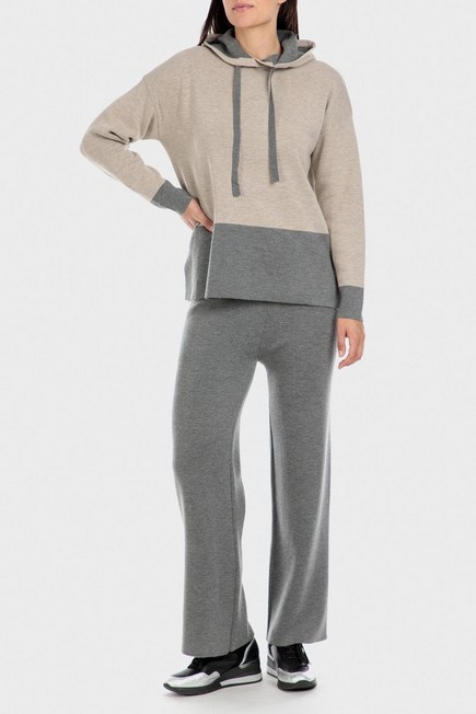 Punt Roma - Grey Hooded Sweater