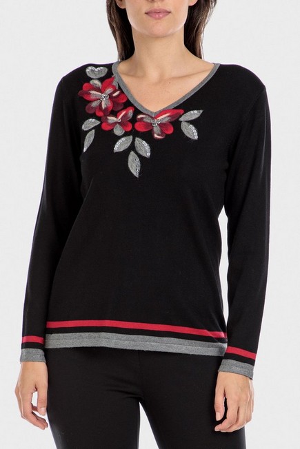 Punt Roma - EMBROIDERED SWEATER