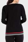 Punt Roma - Black Embroidered Sweater