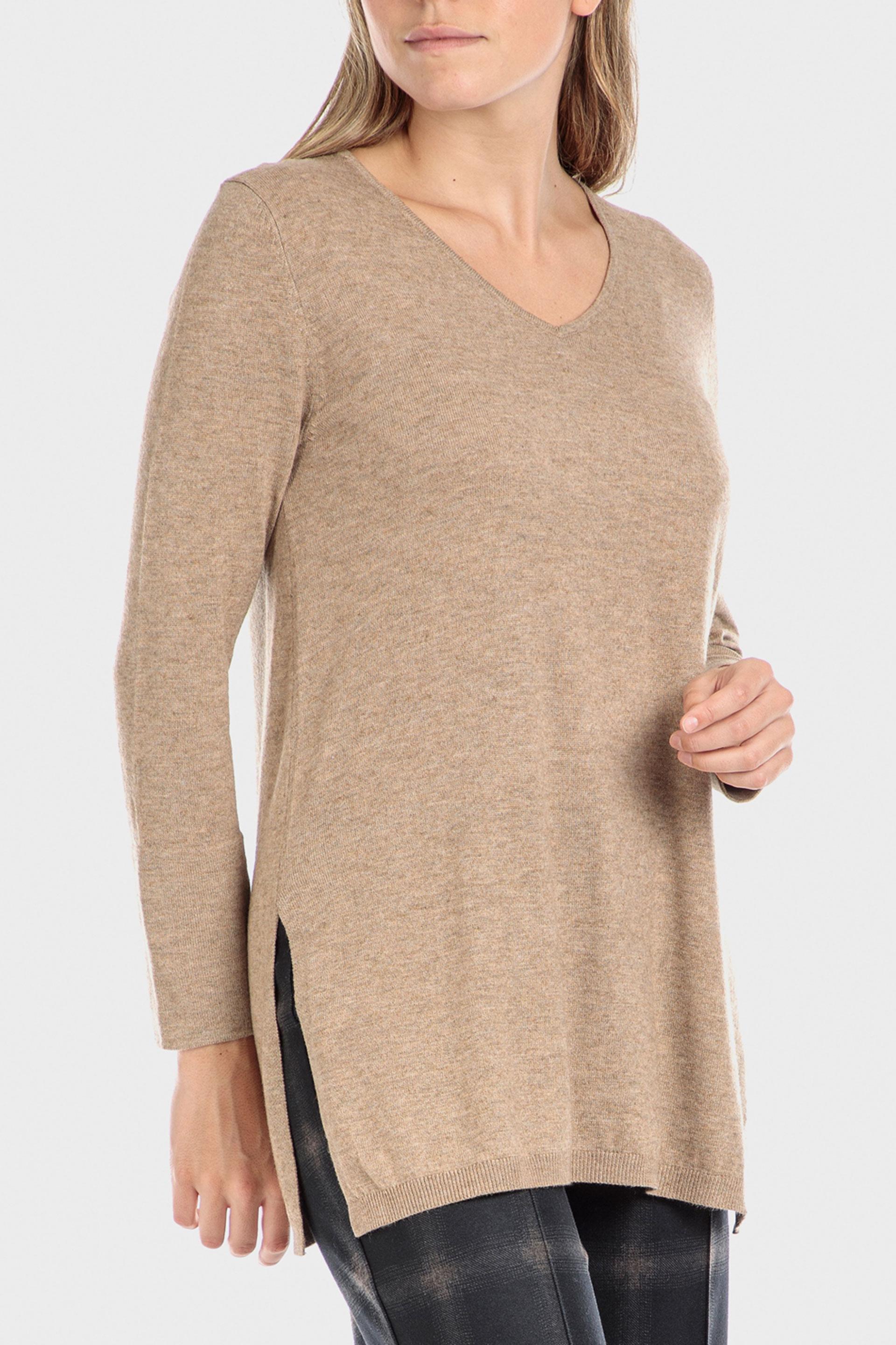 Beige Long Sweater, , large image number 0