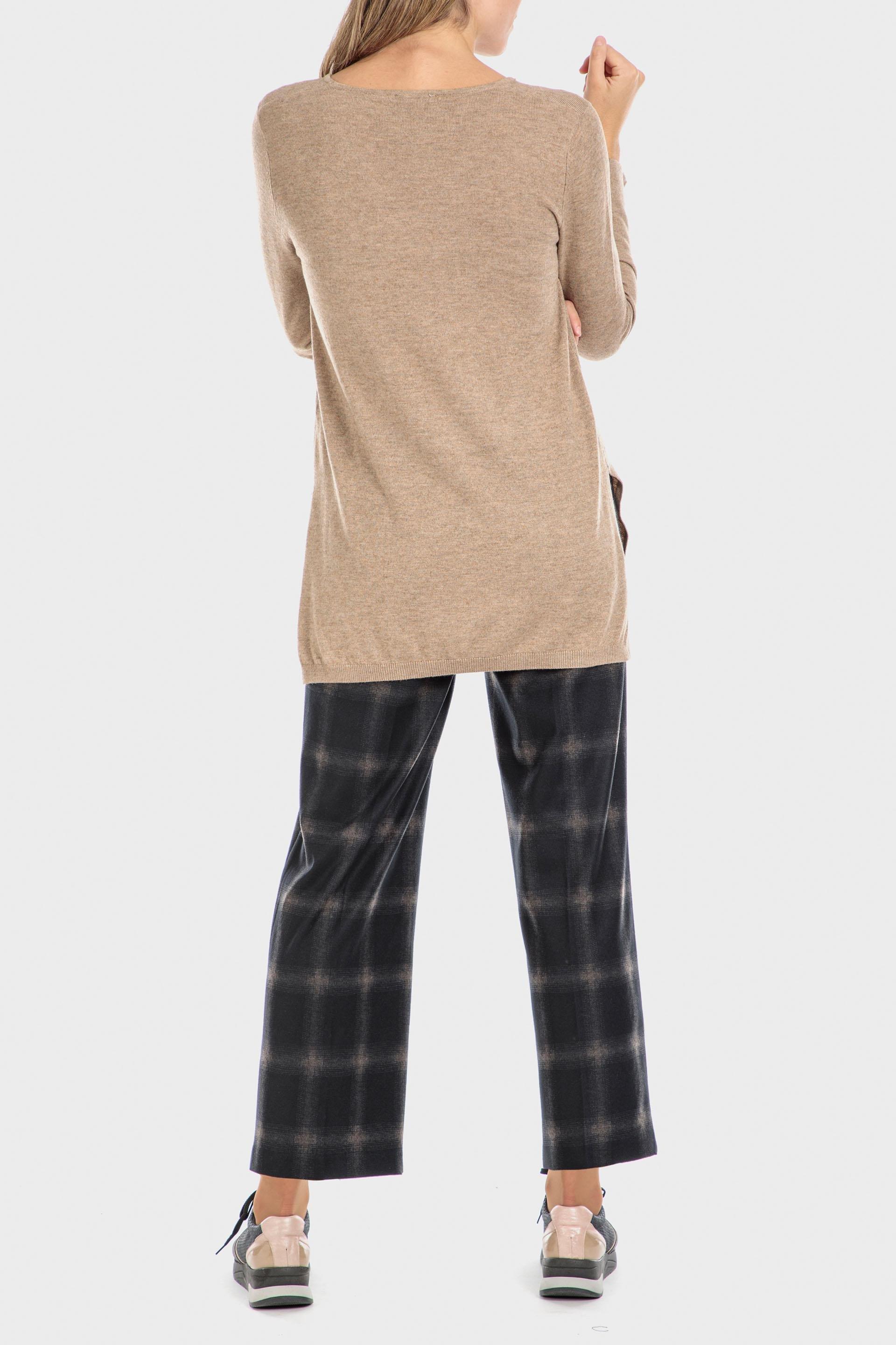 Beige Long Sweater, , large image number 3