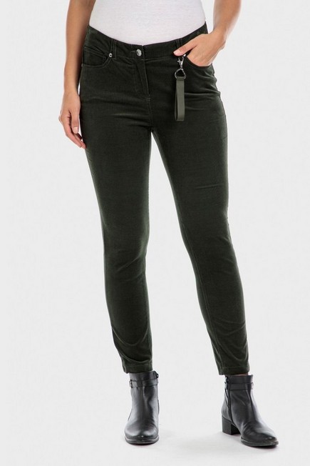 Punt Roma - Green Micro Corduroy Trousers