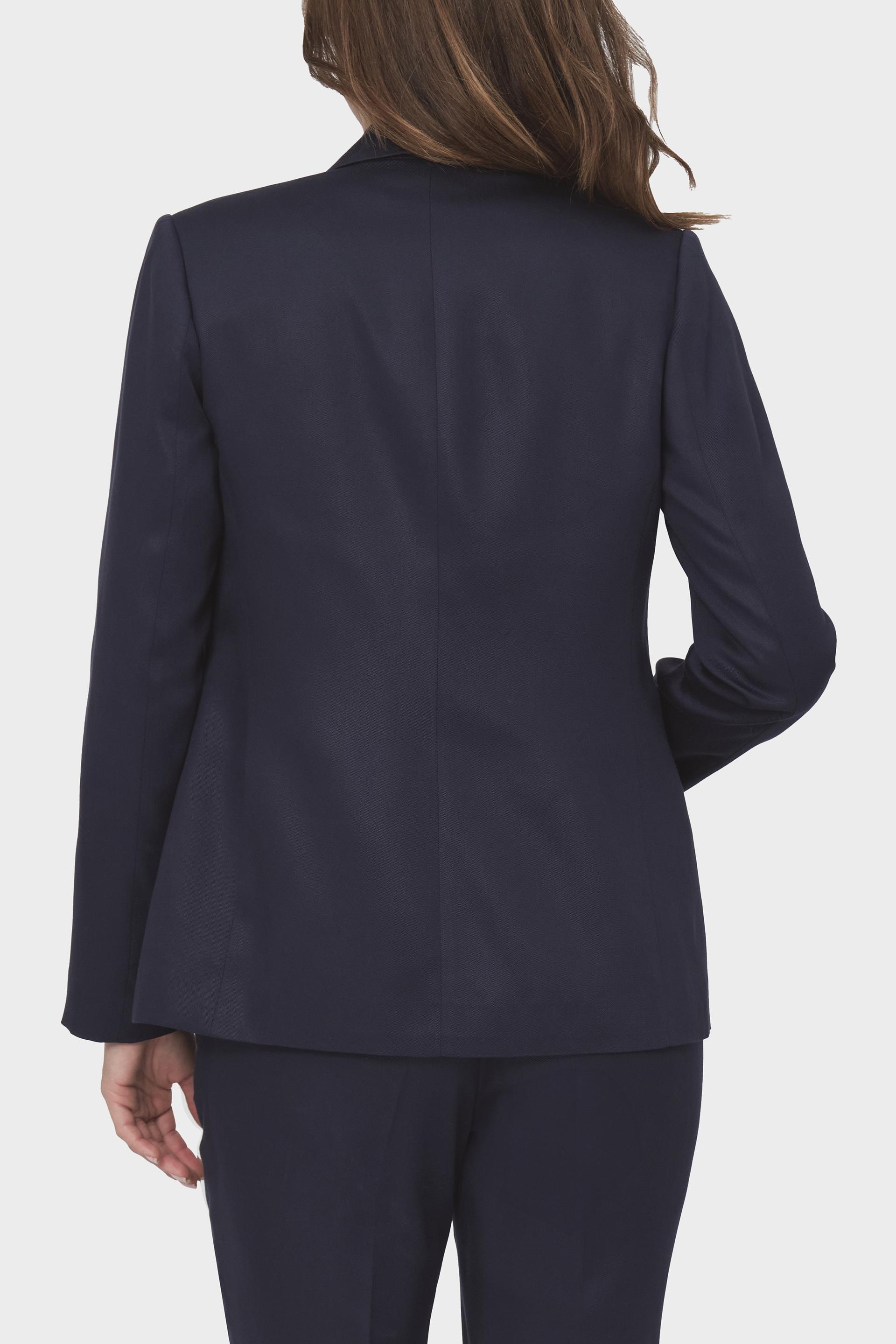 Navy Plain Single Breasted Blazer, , large image number 3
