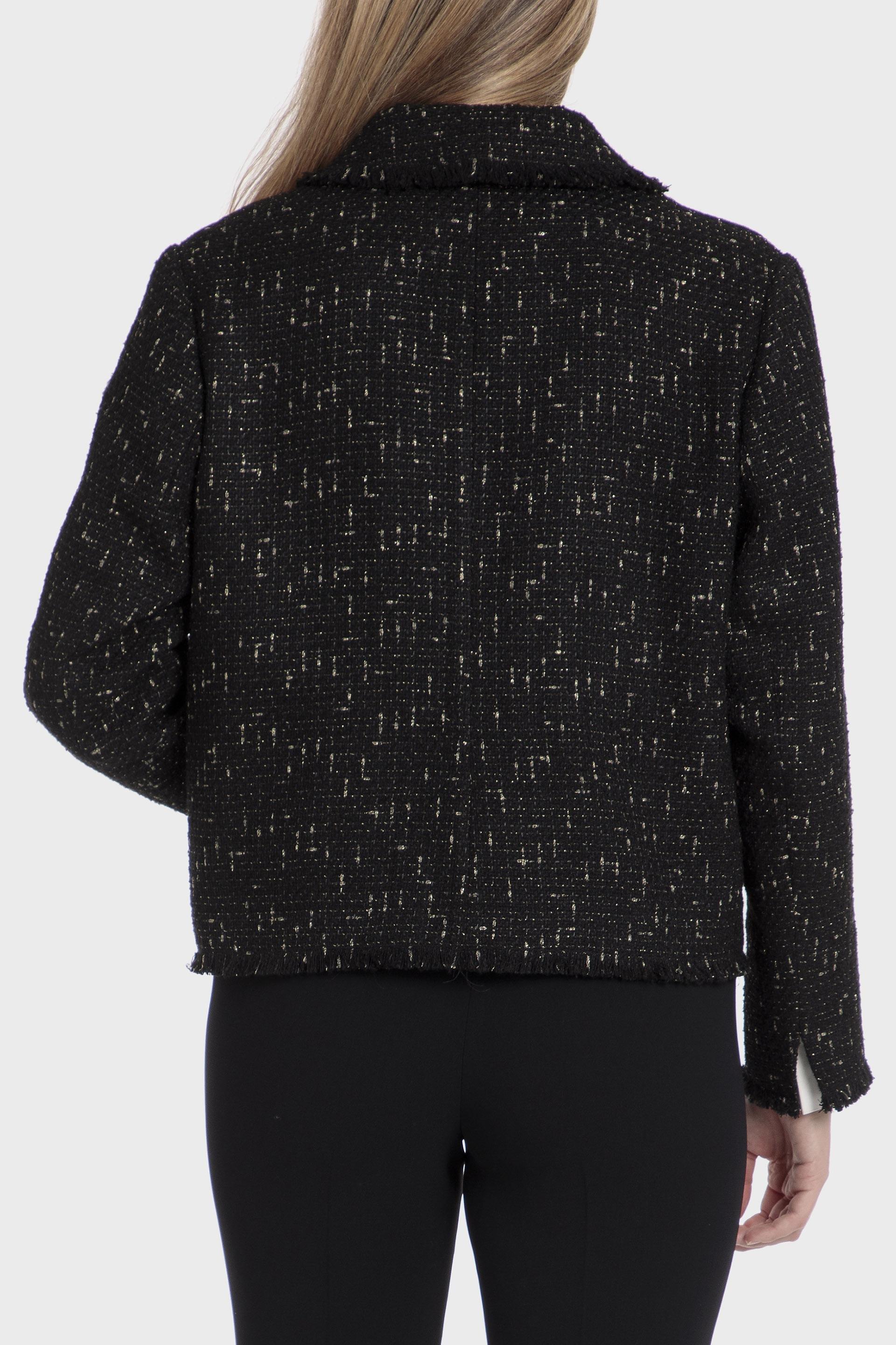 Black Casual Jacket, , large image number 2