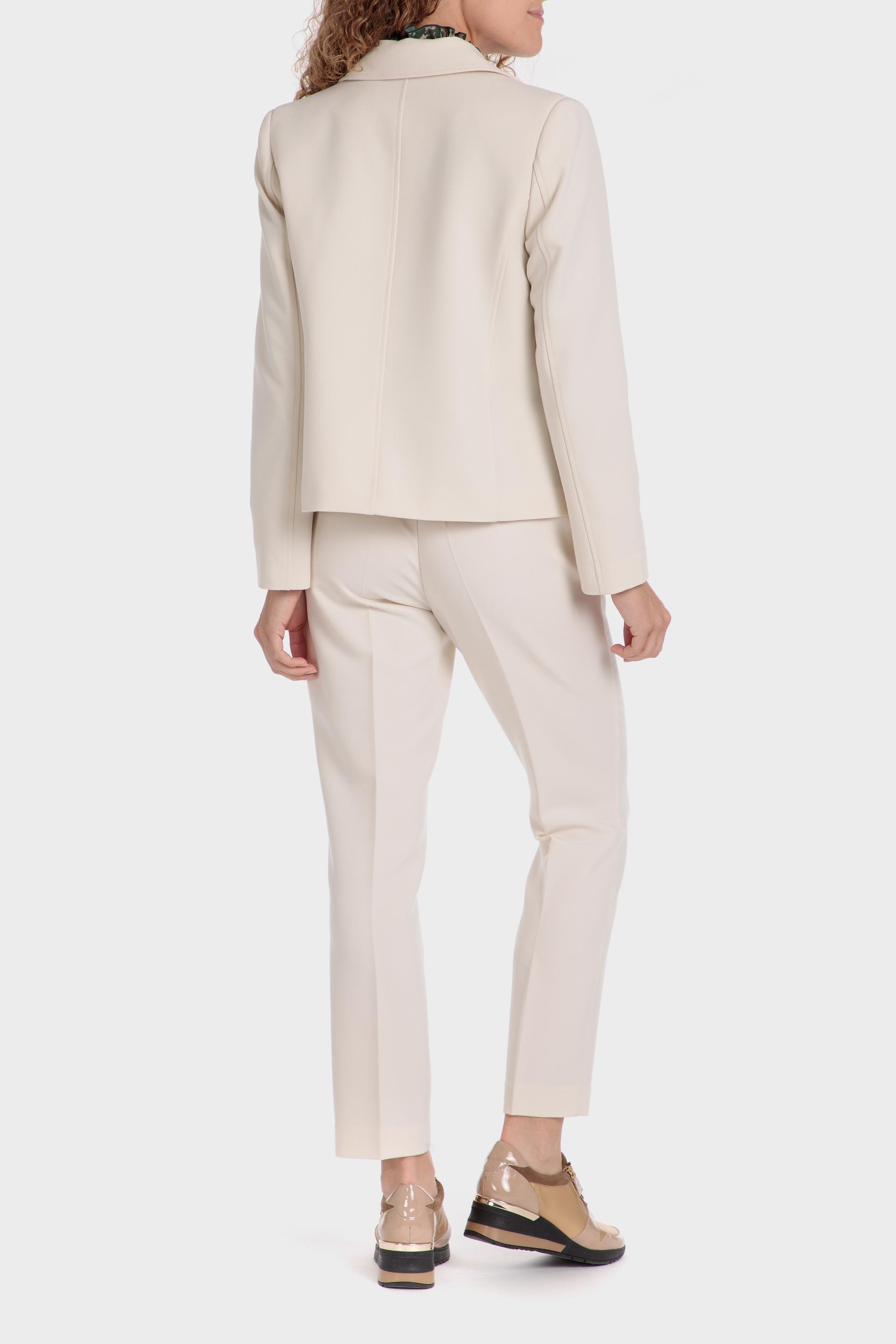 White Plain Single Breasted Blazer, , large image number 2