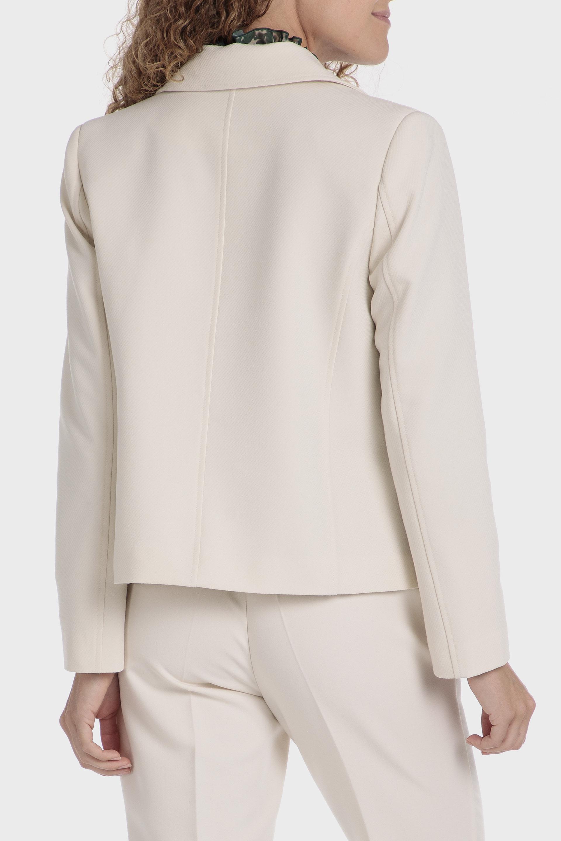 White Plain Single Breasted Blazer, , large image number 4