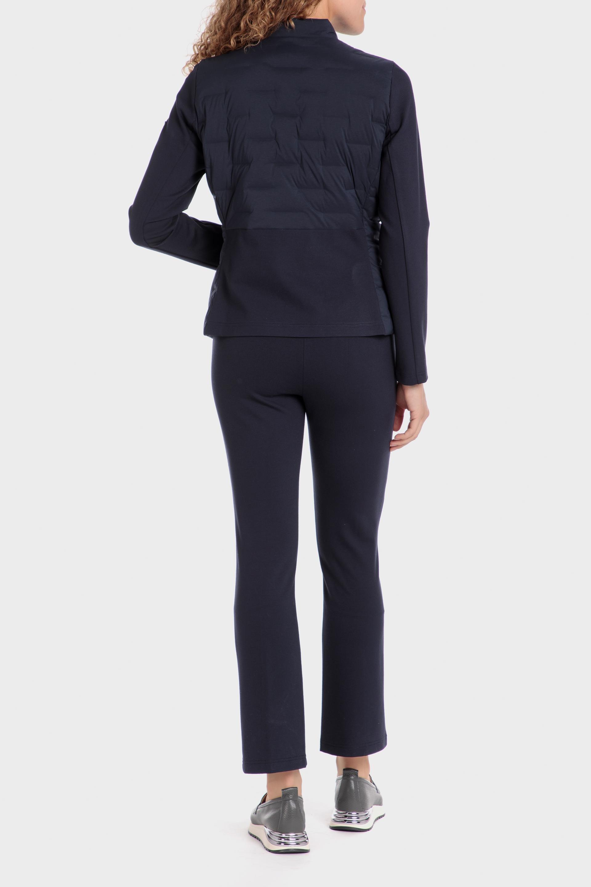 Navy Textured Puffer Jacket, , large image number 2