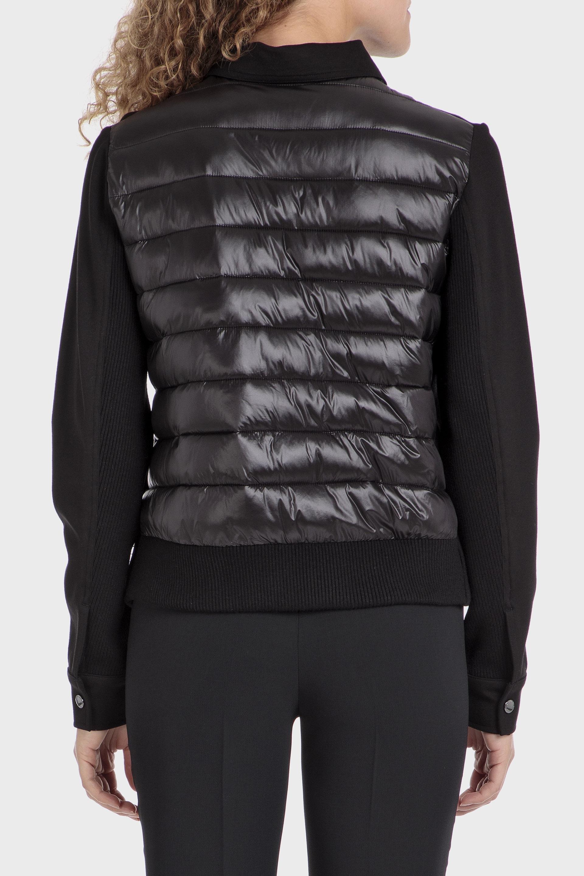 Black Plain Short Jacket, , large image number 3