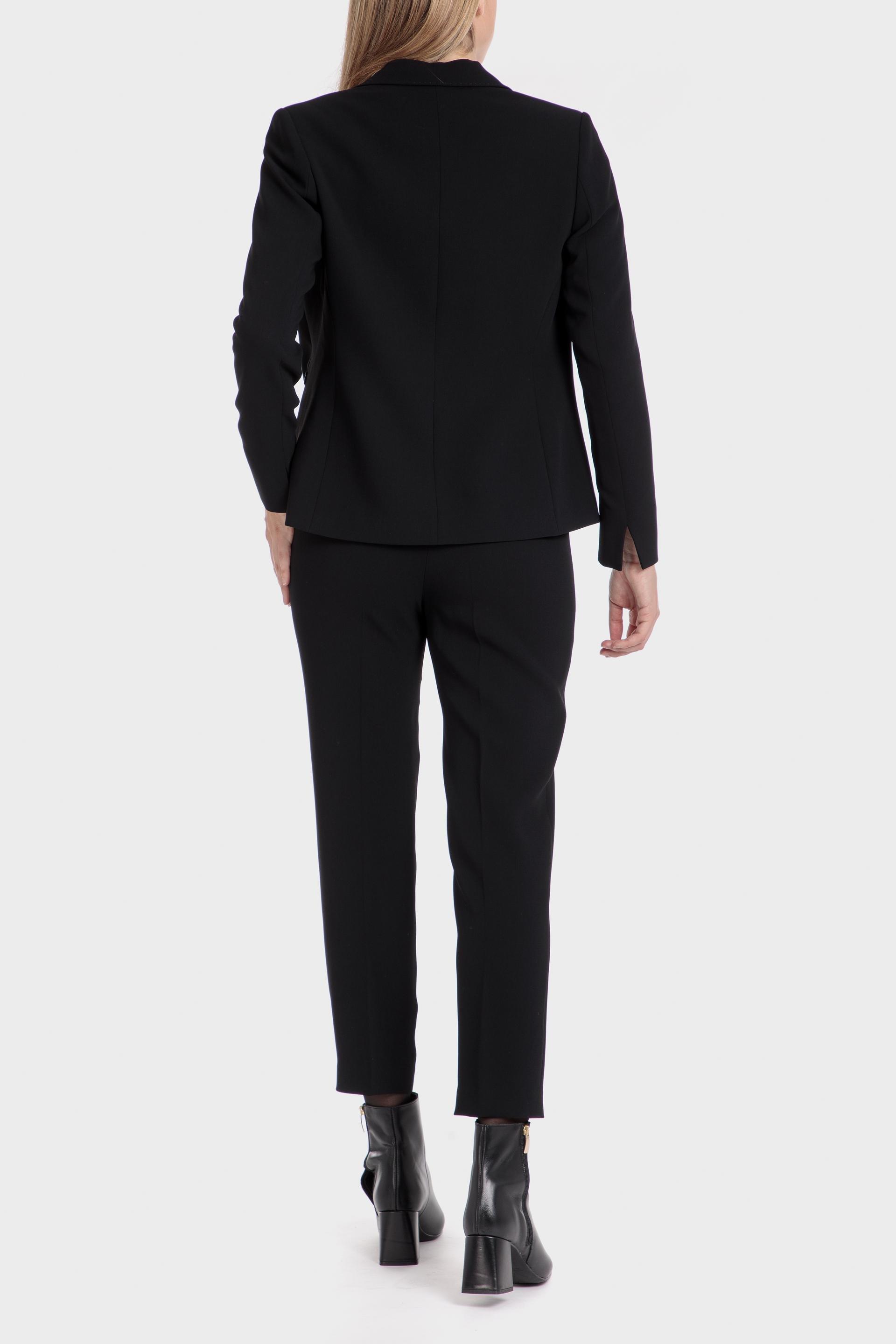 Black Geometric Print Blazer, , large image number 3
