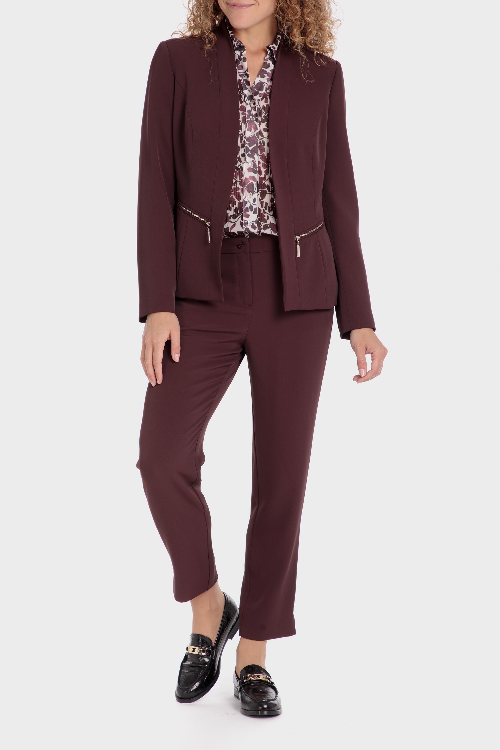 Maroon Floral Suit Jacket, , large image number 1