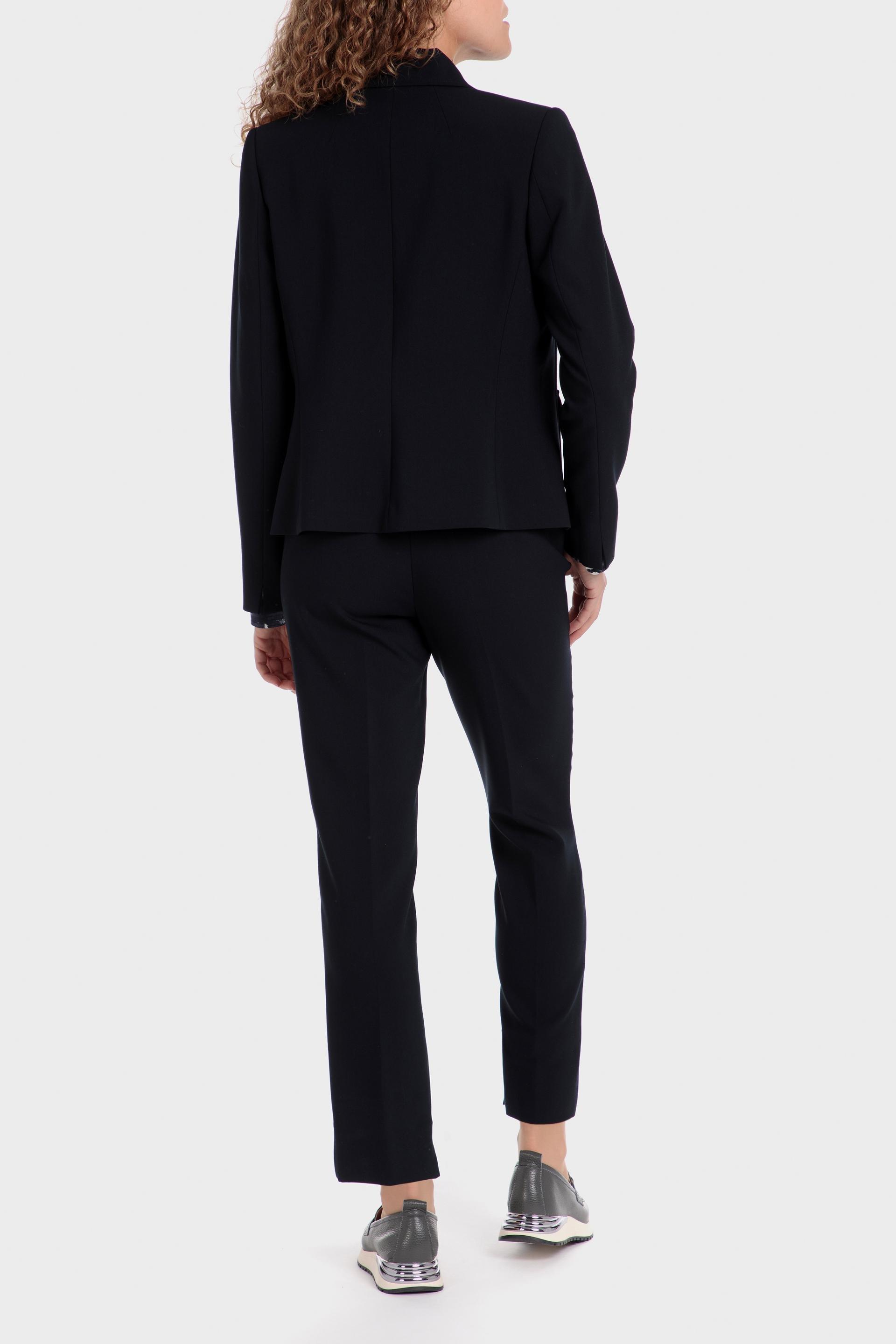 Navy Plain Single Breasted Blazer, , large image number 2