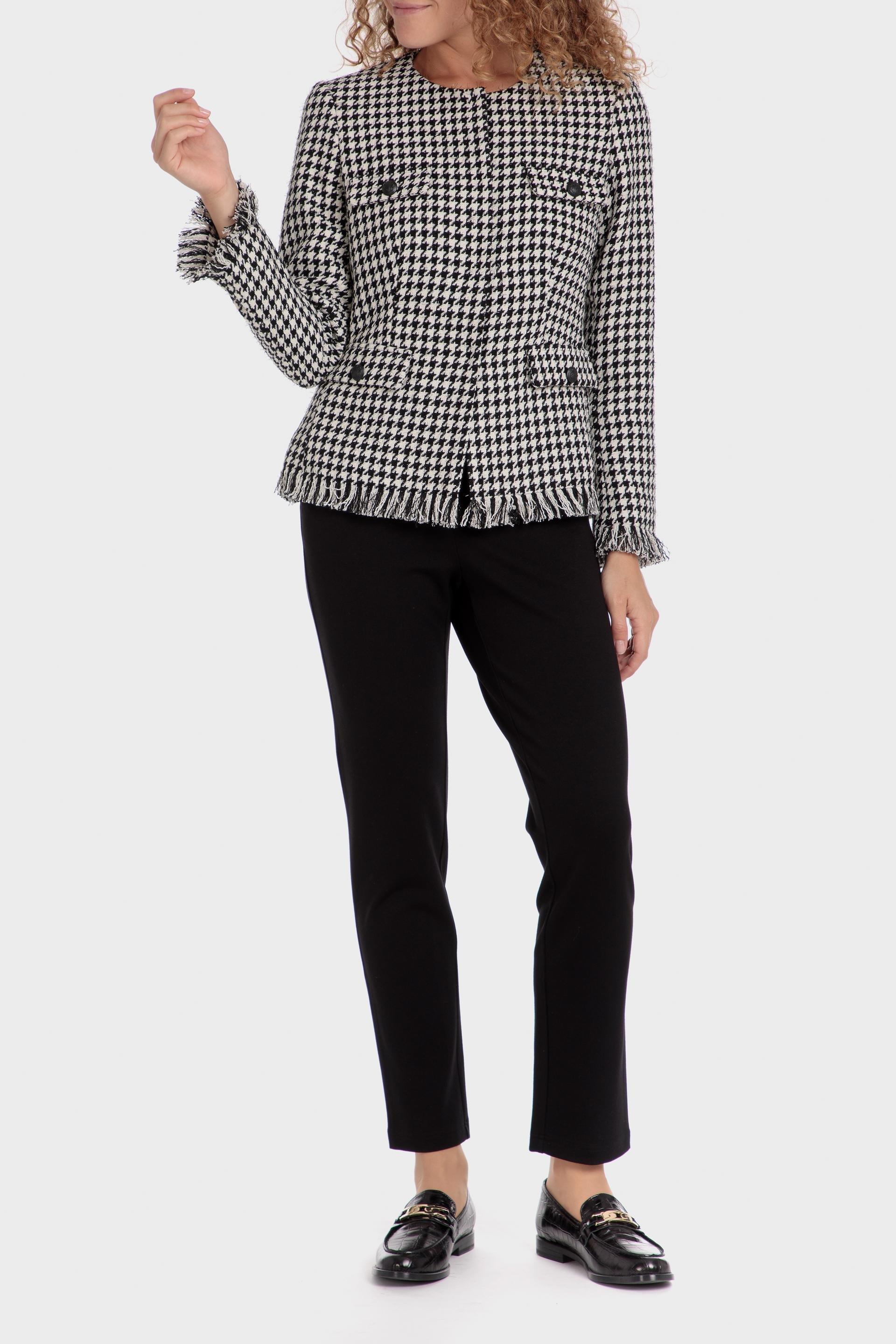 Multicolour Checked Single Breasted Jacket, , large image number 1