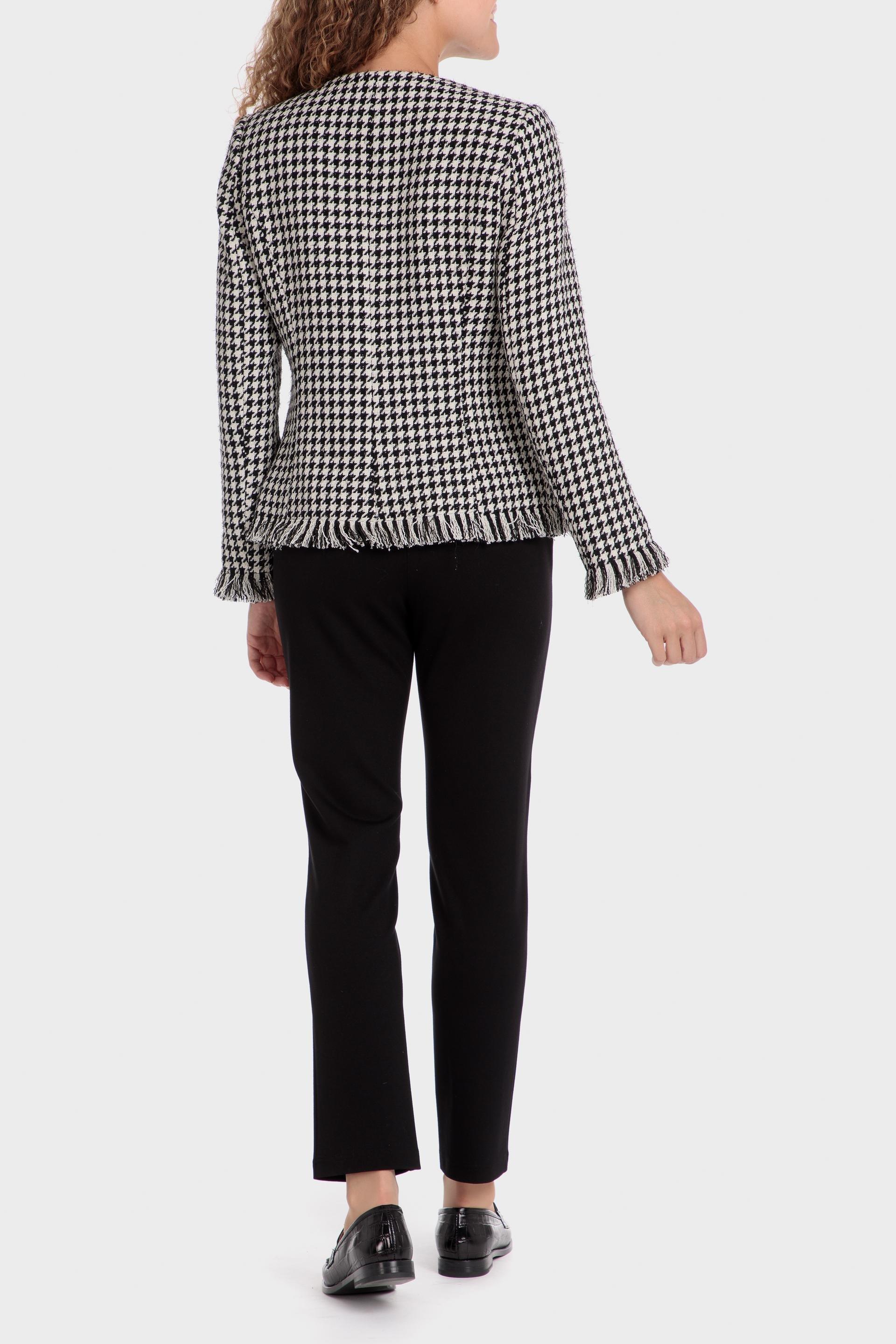Multicolour Checked Single Breasted Jacket, , large image number 2