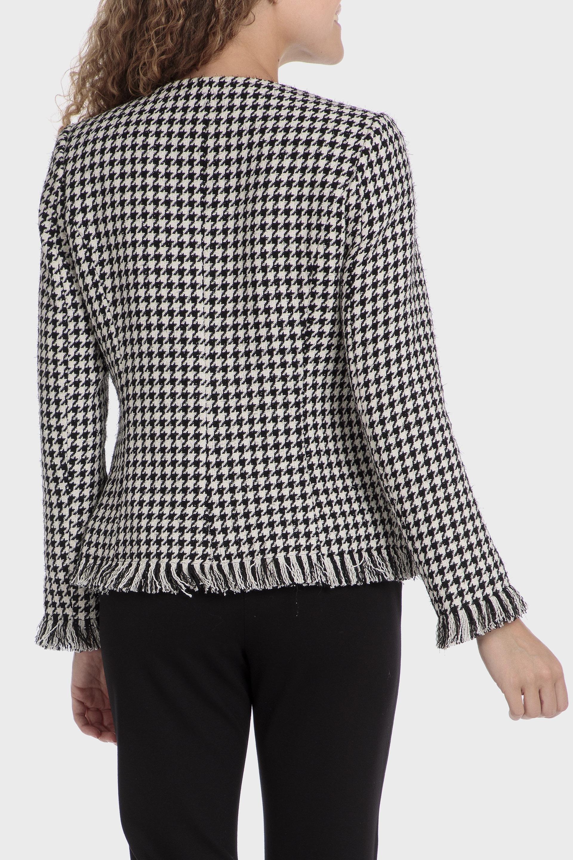 Multicolour Checked Single Breasted Jacket, , large image number 3