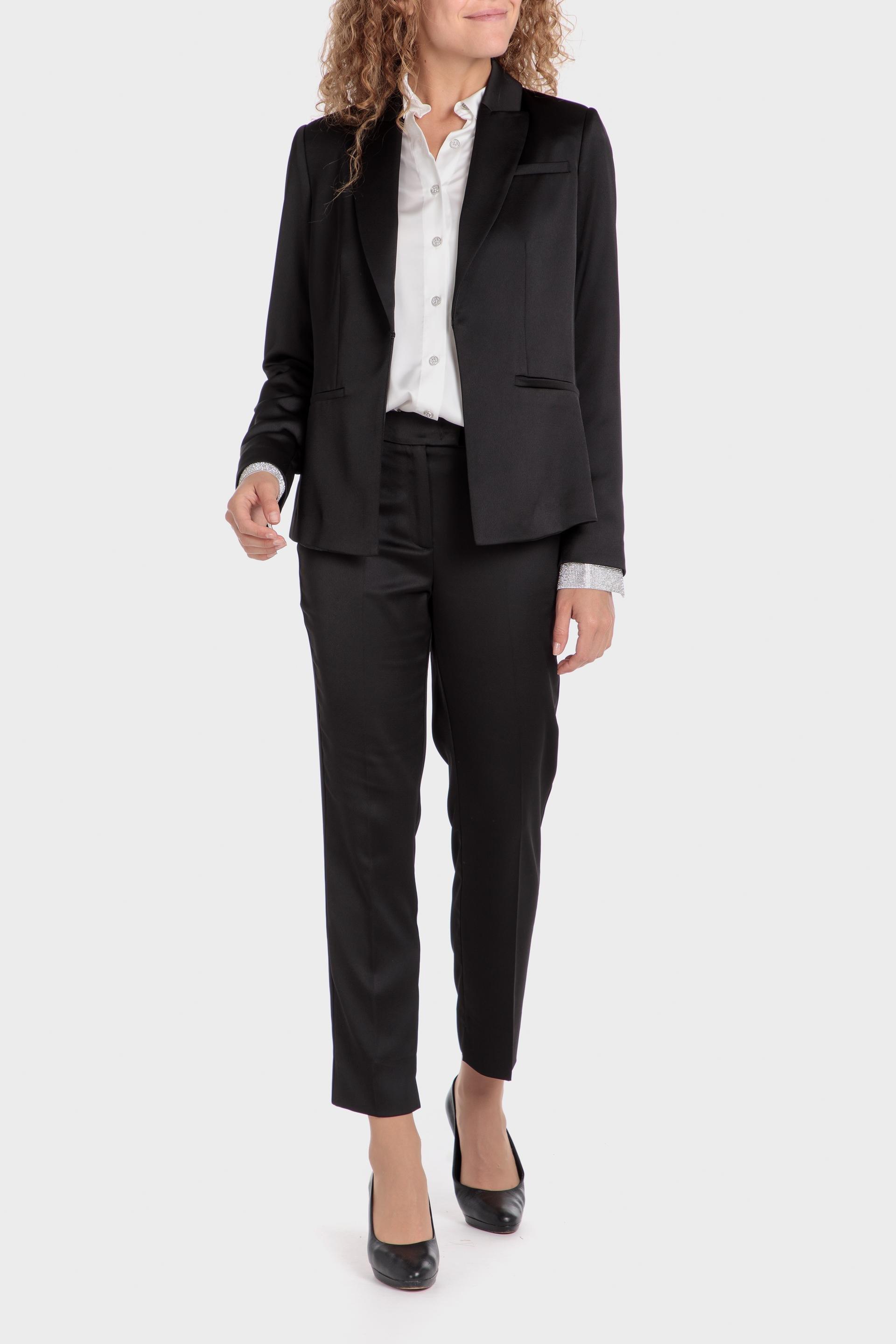 Black Plain Blazer, , large image number 0