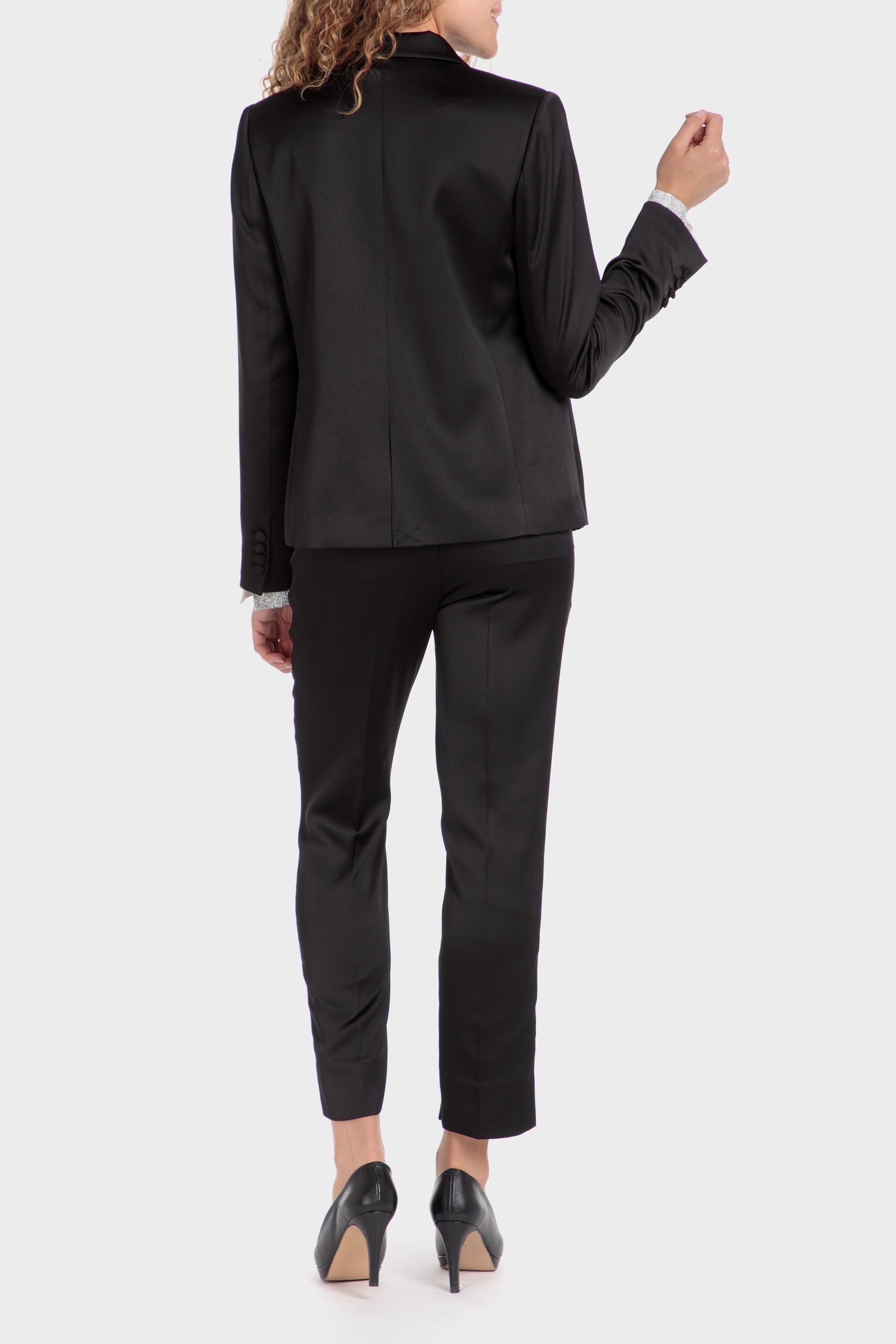 Black Plain Blazer, , large image number 3