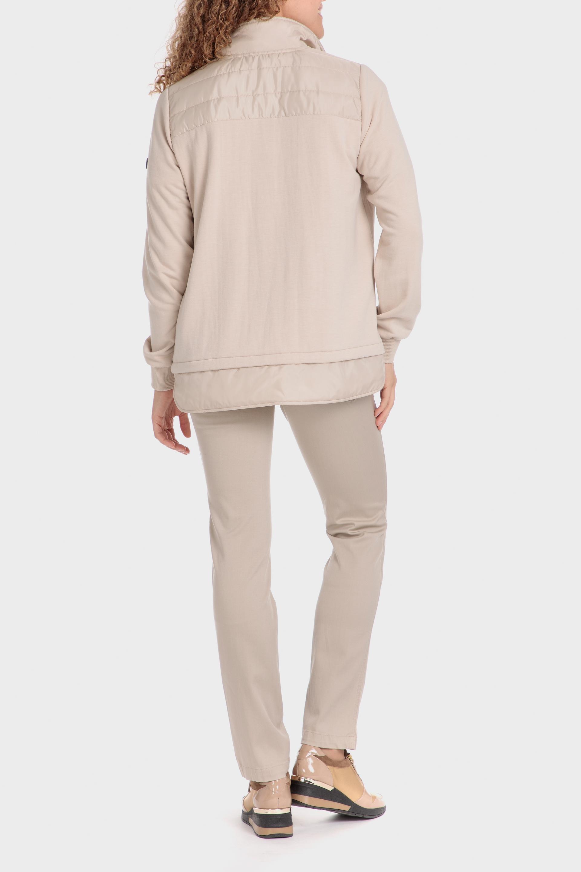 Beige Quilted Jacket, , large image number 3