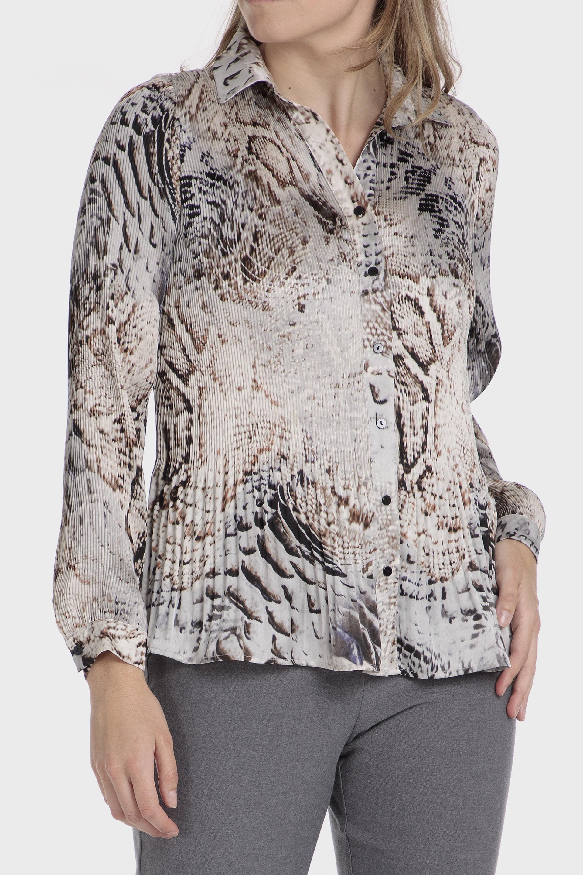 Animal Print Button Down Shirt, , large image number 0