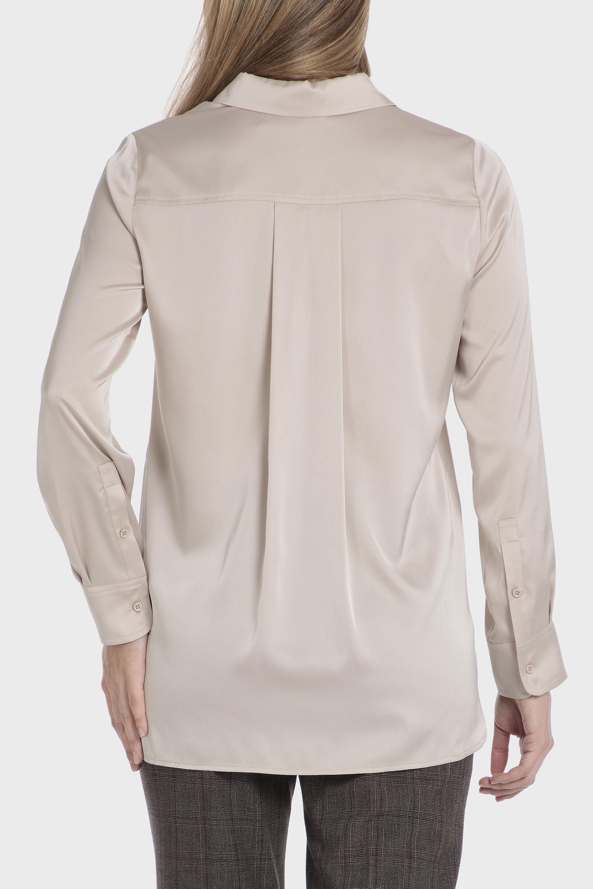 Beige Long Sleeve Buttoned Shirt, , large image number 0
