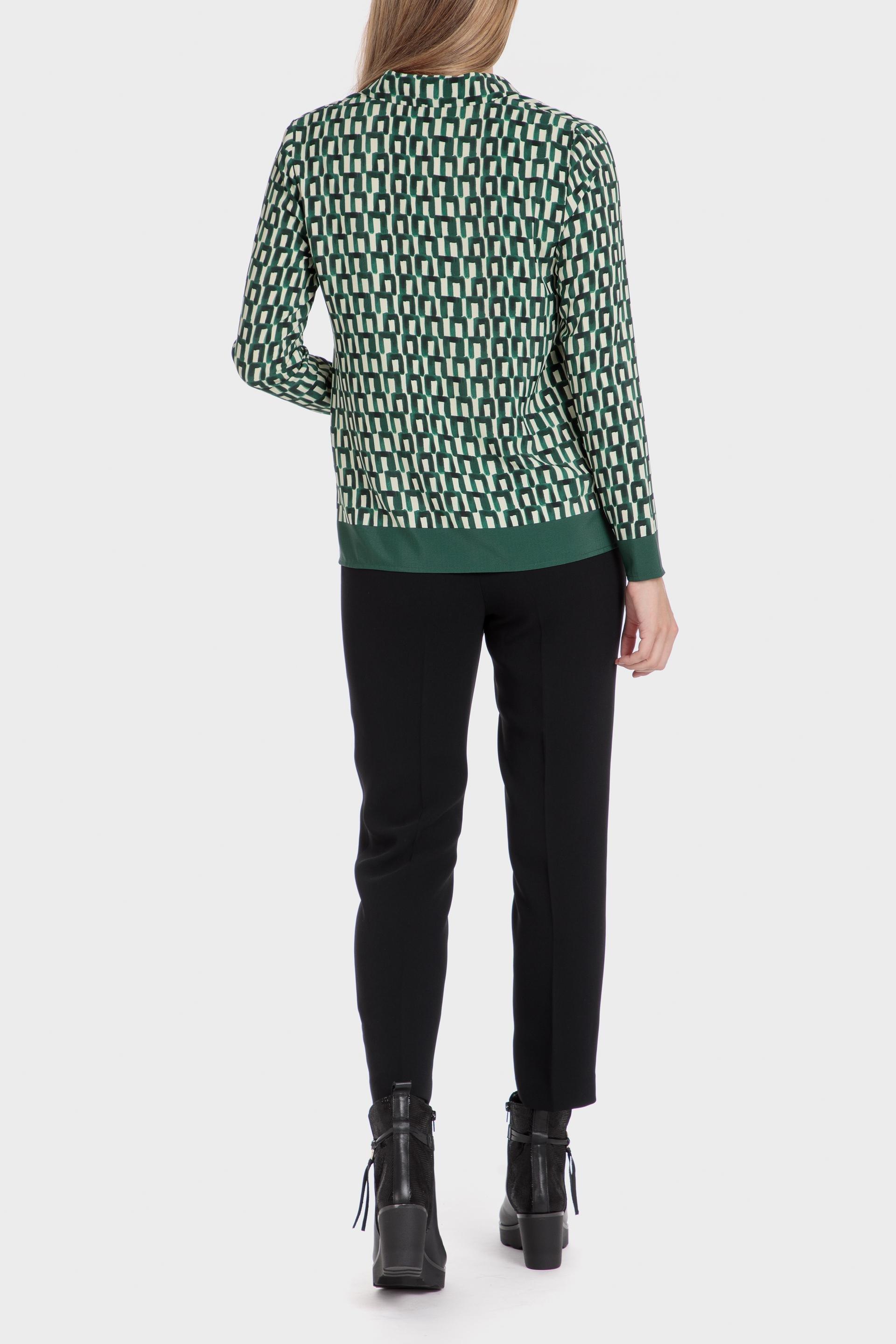 Green Geometric Print Shirt, , large image number 3