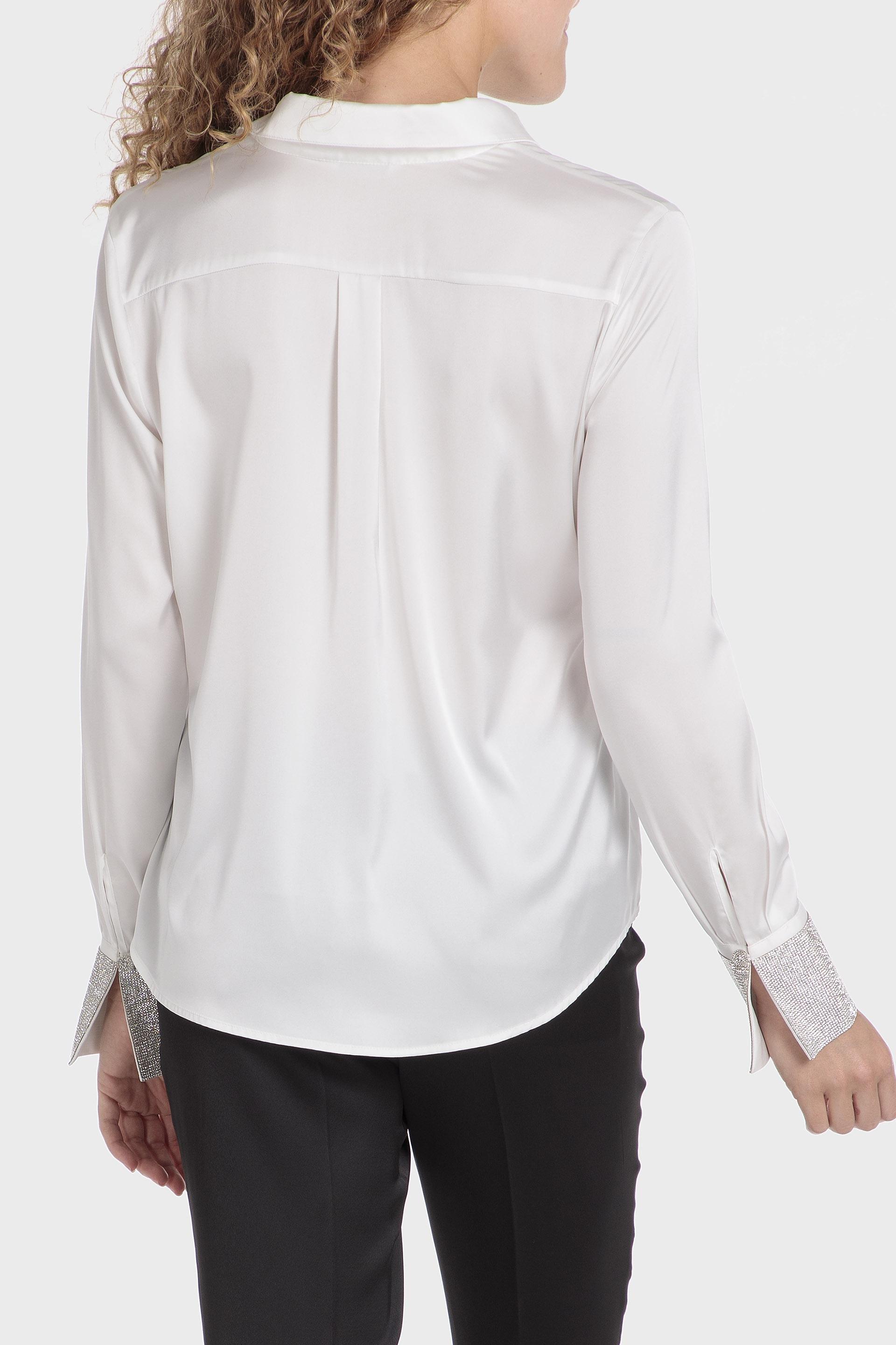 White Long Sleeve Buttoned Shirt, , large image number 2