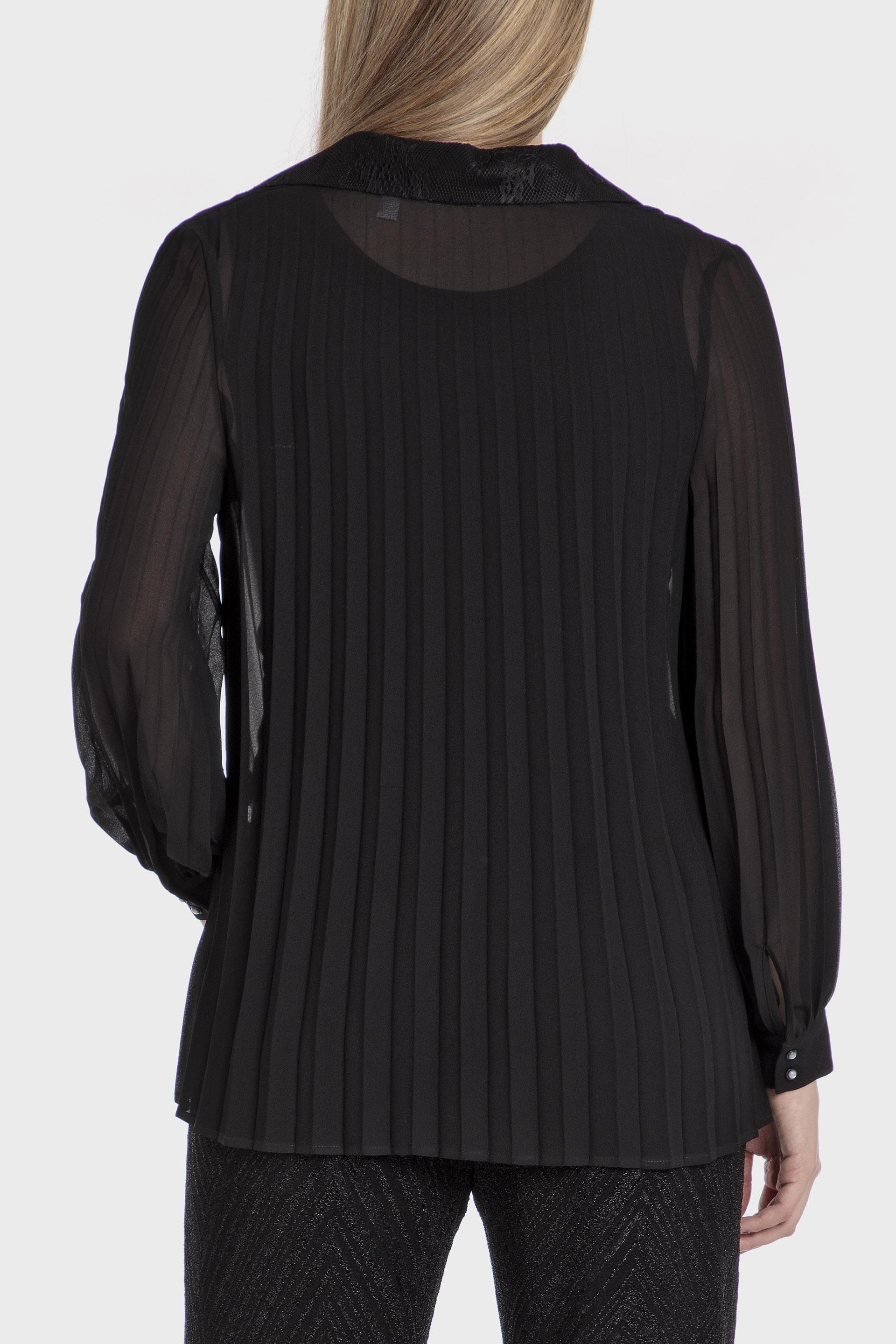 Black Pleated Shirt, , large image number 2