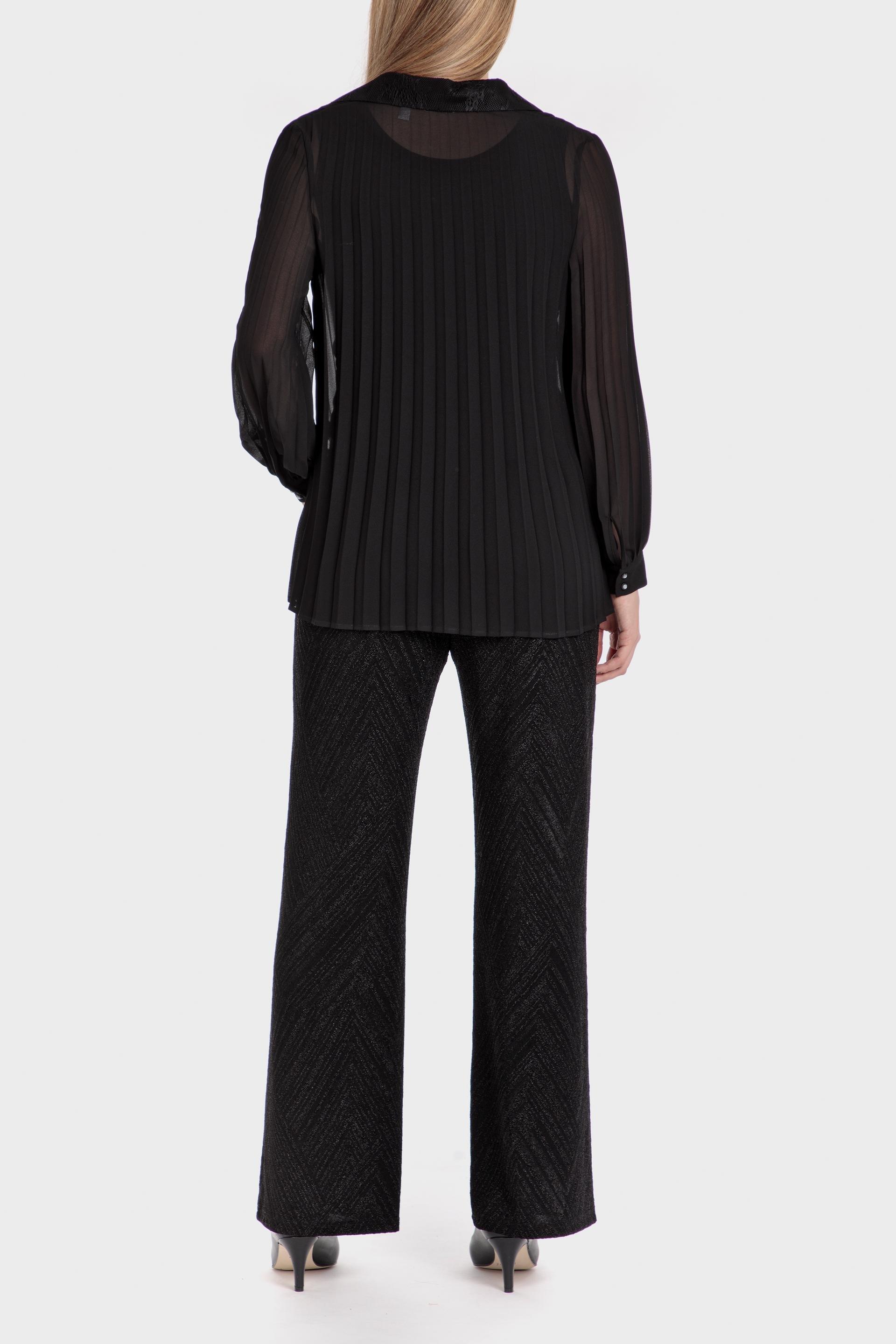 Black Pleated Shirt, , large image number 3