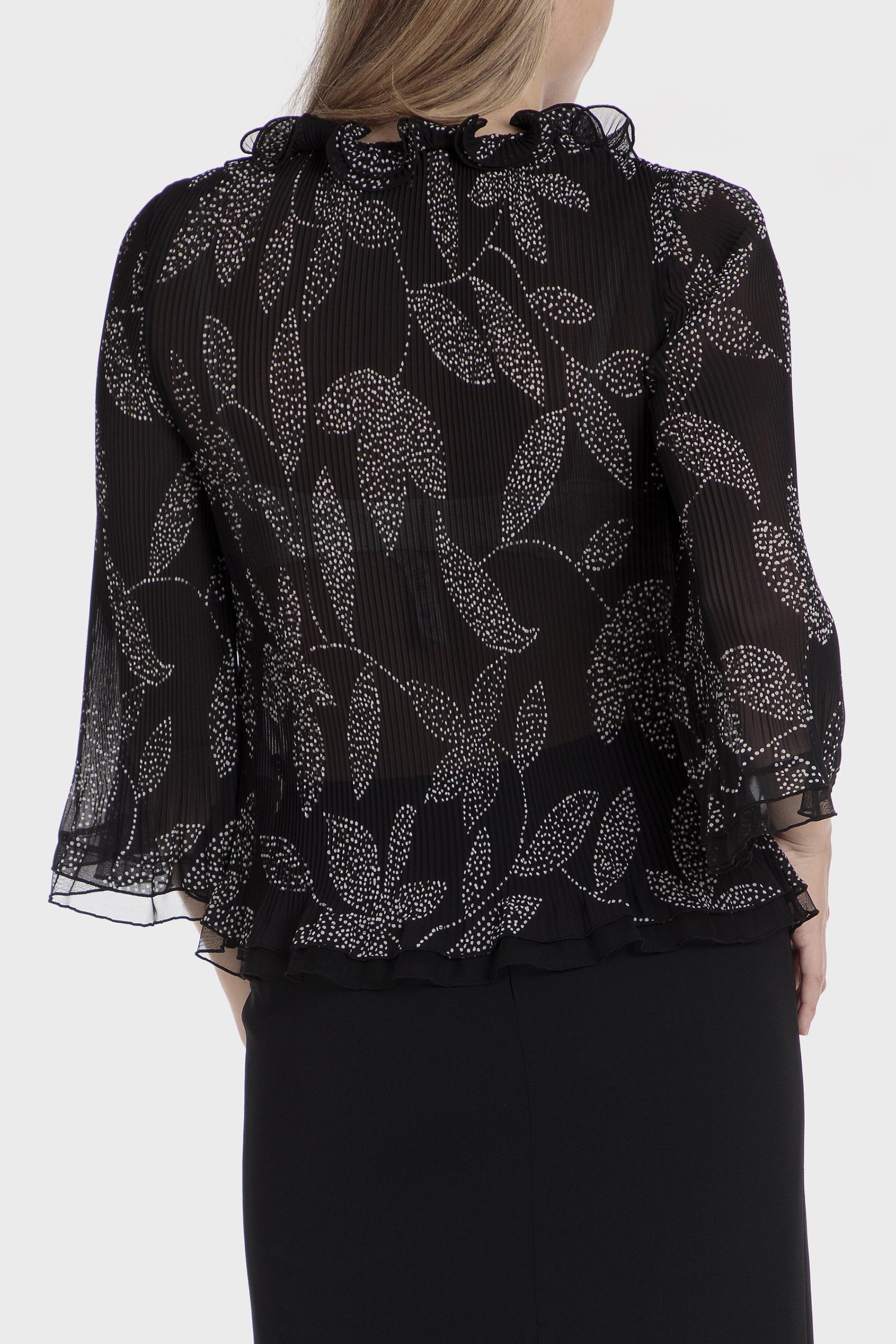 Black Floral Blouse, , large image number 2
