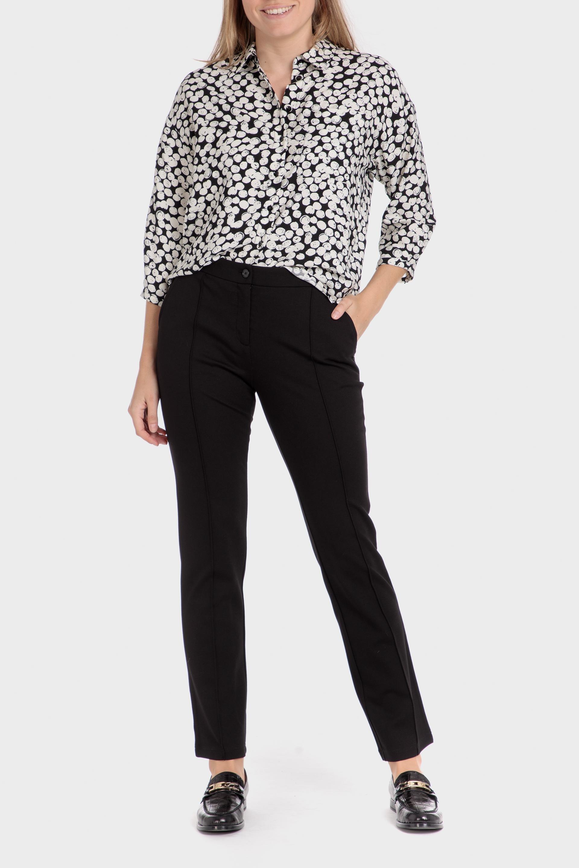 Black Polka Dot Button Down Shirt, , large image number 1