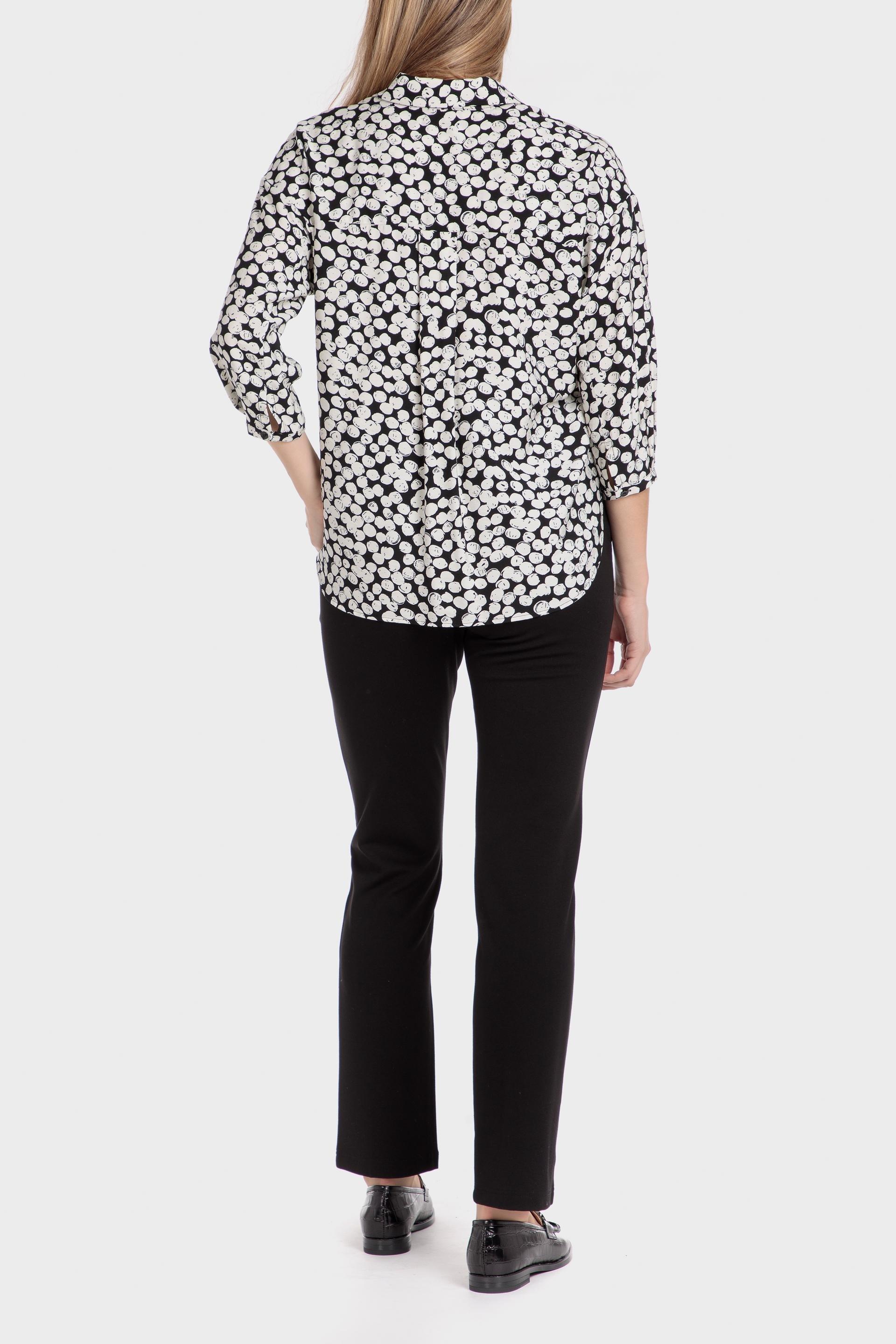 Black Polka Dot Button Down Shirt, , large image number 2