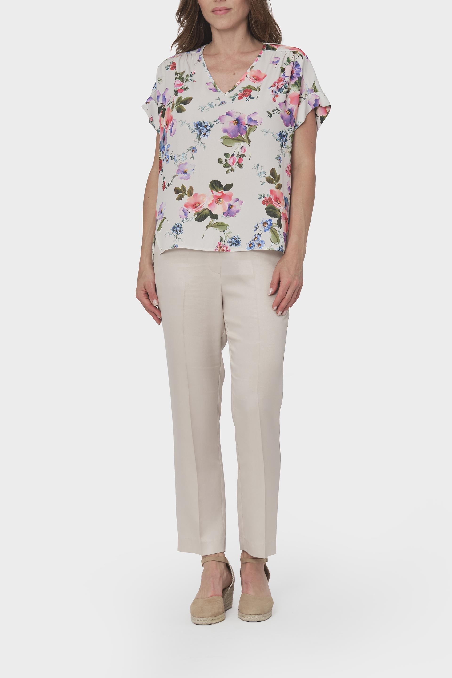 Floral Print Blouse, Beige Sand, large image number 3