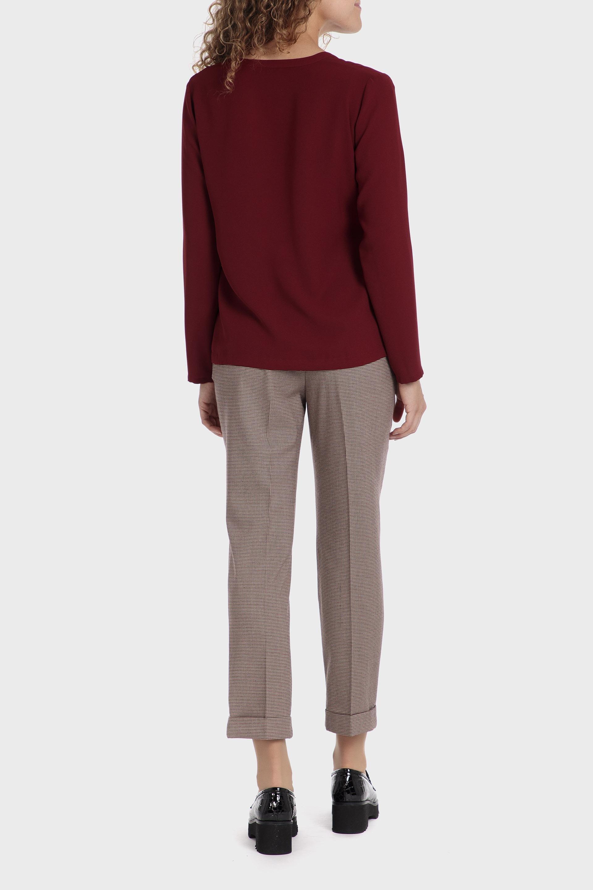 Maroon Blouse With Pockets, , large image number 3