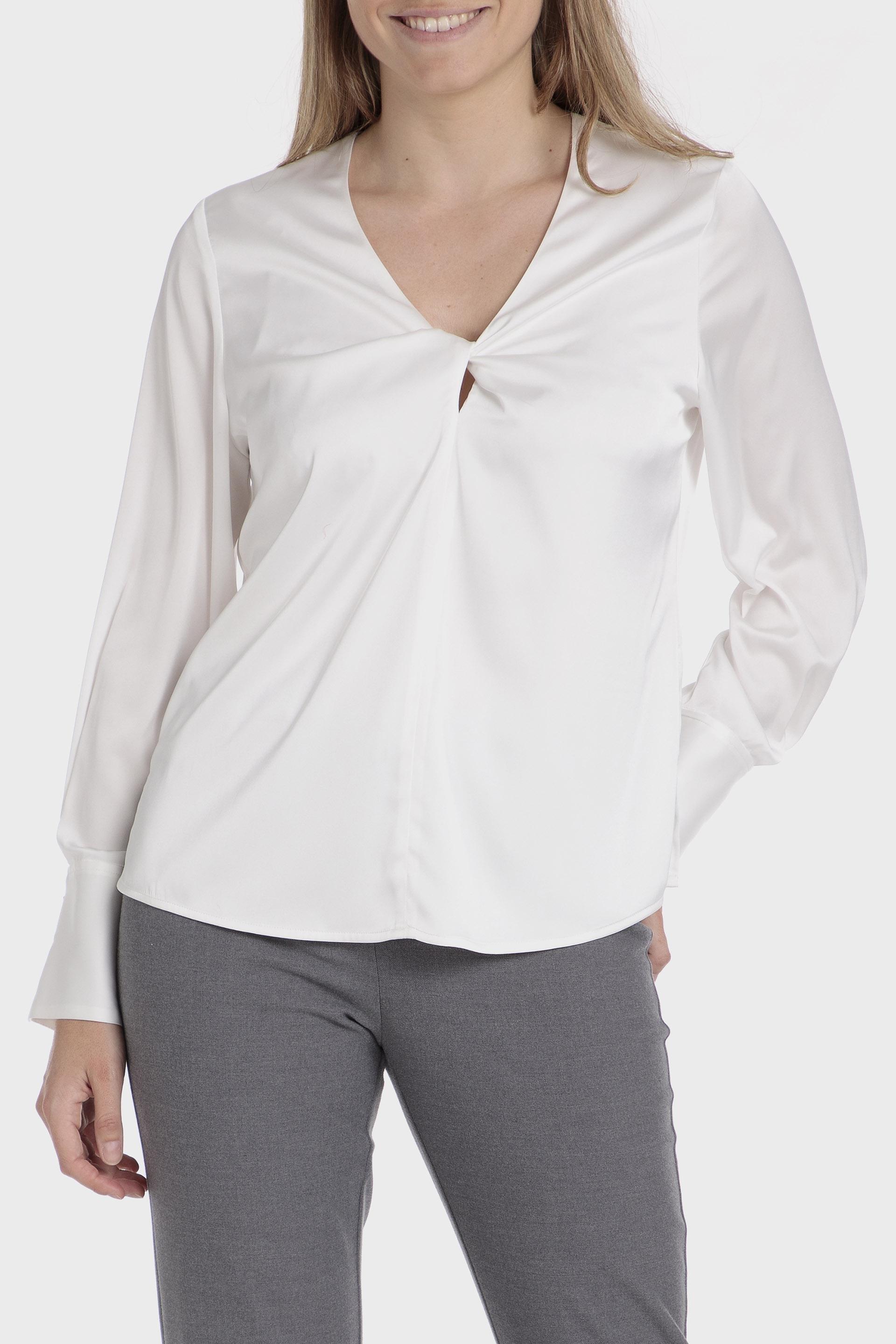 White Plain Blouse, , large image number 0