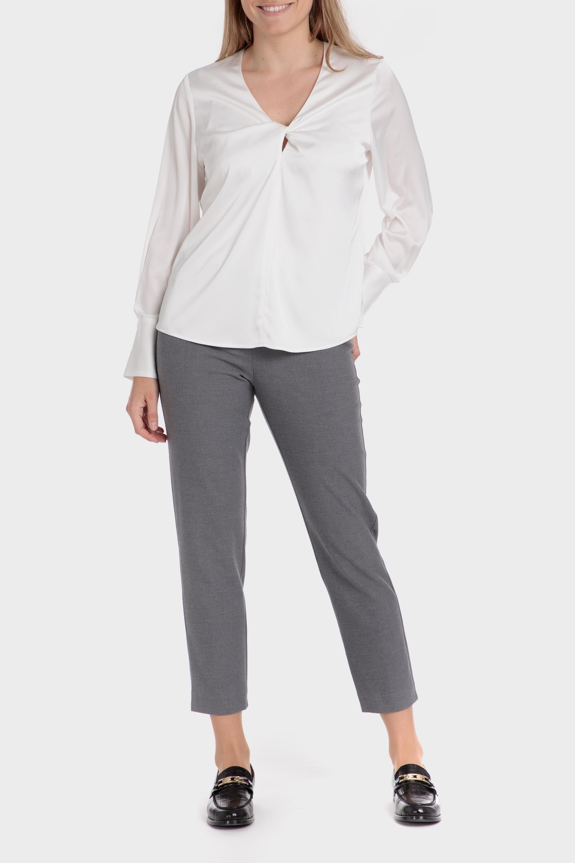 White Plain Blouse, , large image number 1