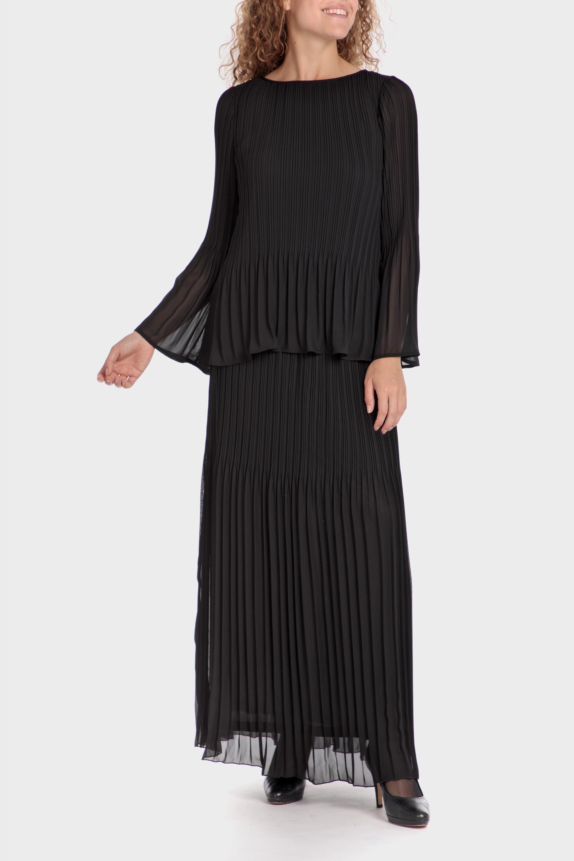 Black Frills Ruffle Blouse, , large image number 1