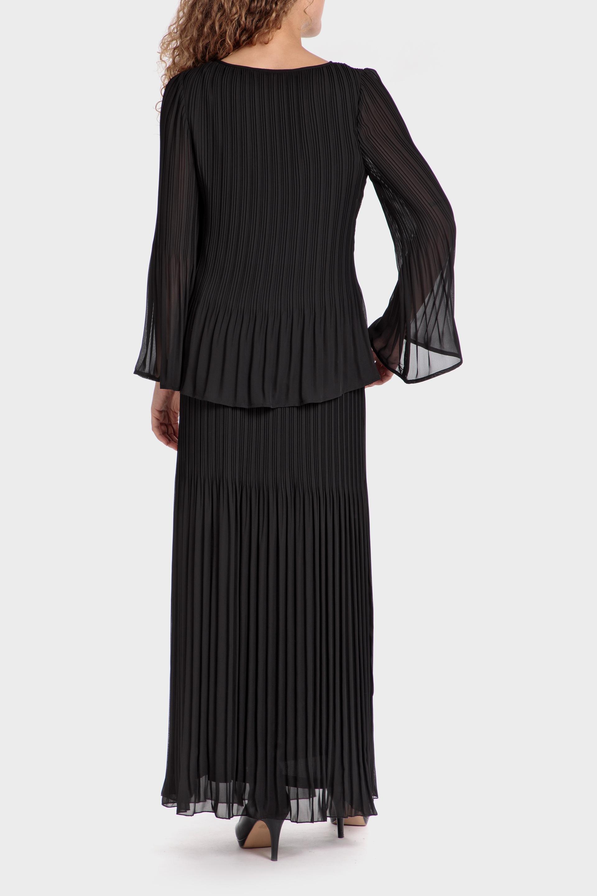 Black Frills Ruffle Blouse, , large image number 2